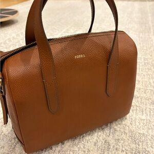 Fossil Medium Brown Sydney Satchel